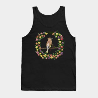 The Early Bird on Colorful Flowers Tank Top